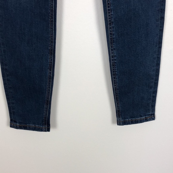 Dex High Rise Skinny Ankle cotton blend 5 pocket lace detail sides Size 26 - Picture 2 of 7